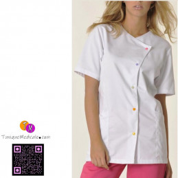 Tunique médicale femme couleur blanc - Livraison gratuite