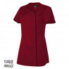 Tunique médicale femme bordeaux garnie noir