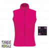 Gilet Ariane polaire femme sans manches couleur Fuchia